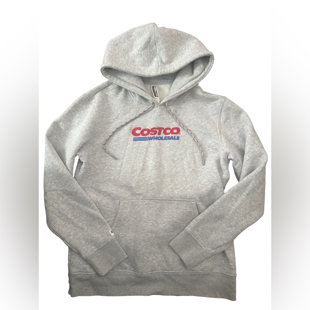 Kirkland Costco Signature Light Gray Hoodie XS Men Or S/P Women